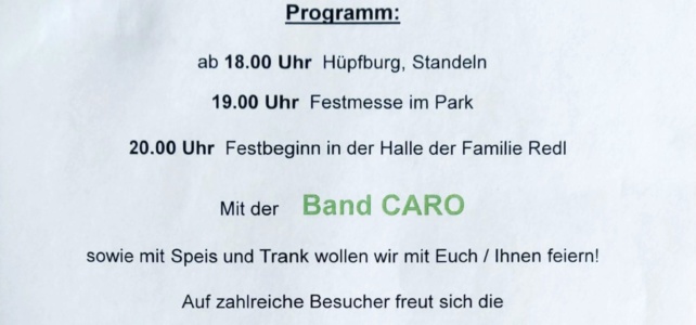 30. Rutzendorfer Annerlfest 2018