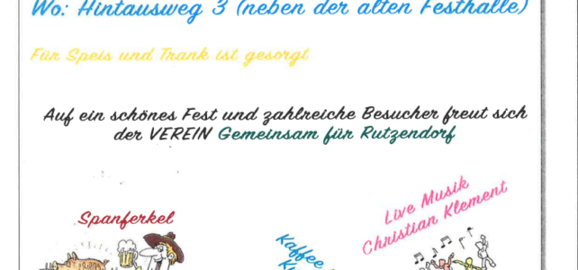 1. Rutzendorfer Sommerfest